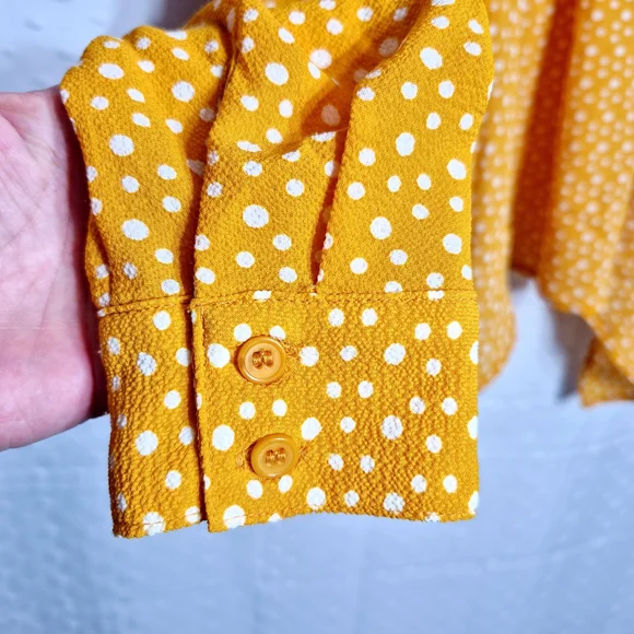 Forever 21 Contemporary Women's Polka Dot Tie Crop Top Size XS - Picture 4 of 7